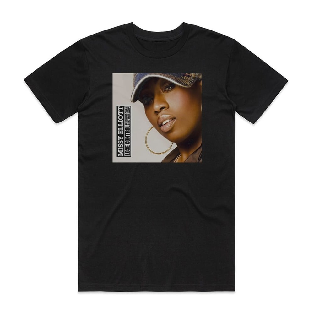 Missy Elliott Lose Control Album Cover T-Shirt Black
